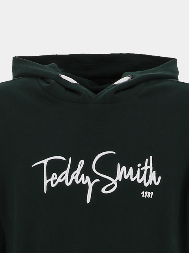 Sweat à capuche evry hoody vert garçon - Teddy Smith