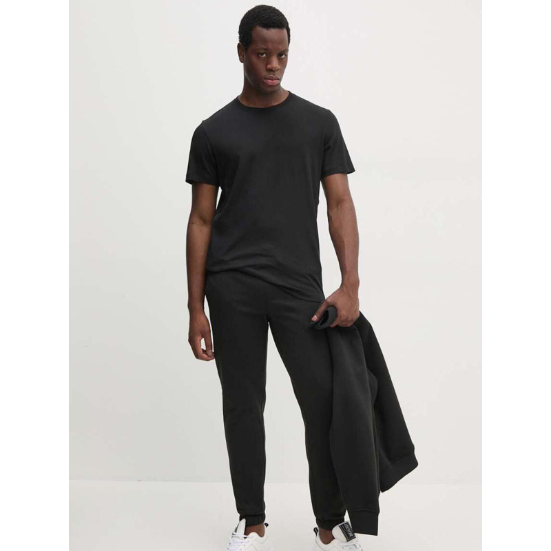 Jogging épais bande logo uni noir homme - Calvin Klein Jeans