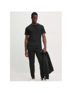 Jogging épais bande logo uni noir homme - Calvin Klein Jeans