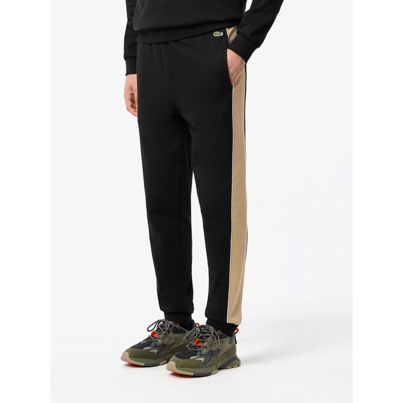 Pantalon de survêtement tapered fit noir homme - Lacoste