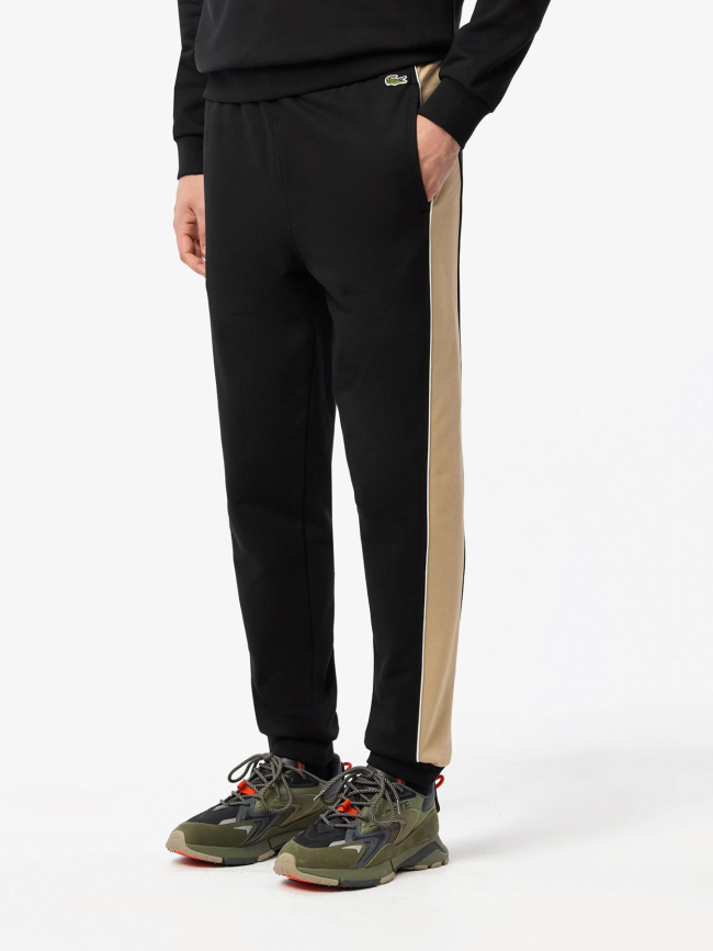 Pantalon de survêtement tapered fit noir homme - Lacoste