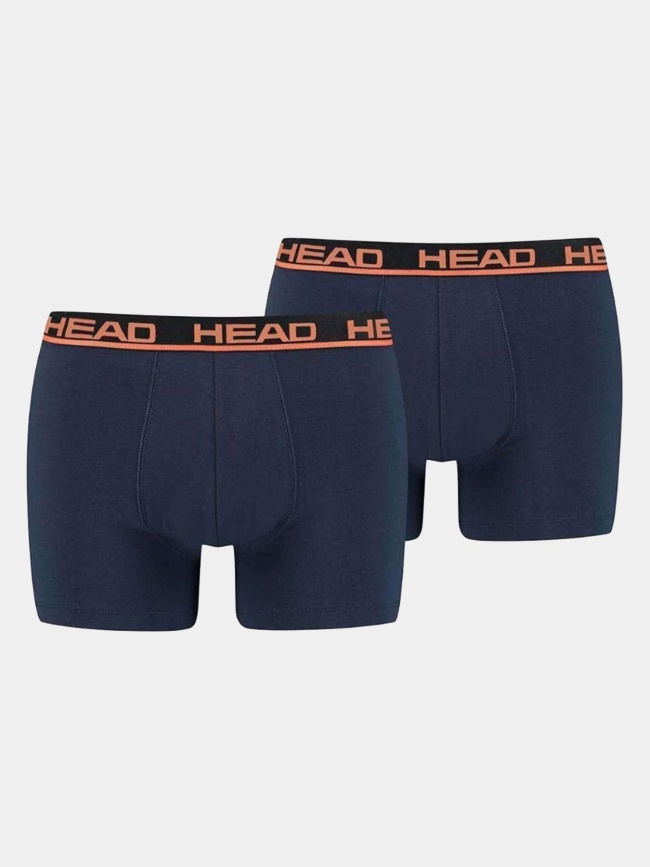 Pack 2 boxers basic stretch bleu marine homme - Head