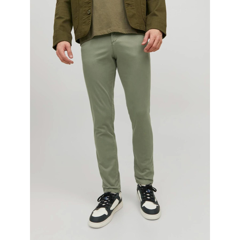 Pantalon chino marco bowie kaki homme - Jack & Jones