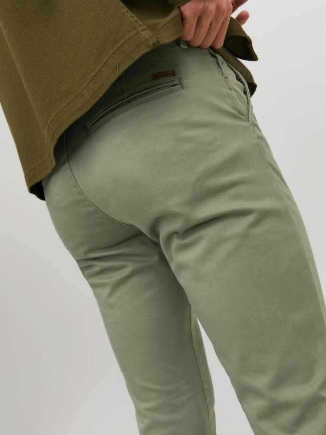 Pantalon chino marco bowie kaki homme - Jack & Jones