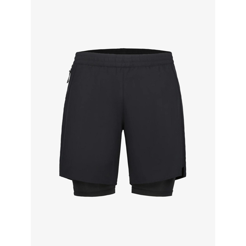 Short de running maaninka 2in1 noir homme - Rukka