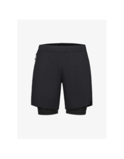 Short de running maaninka 2in1 noir homme - Rukka