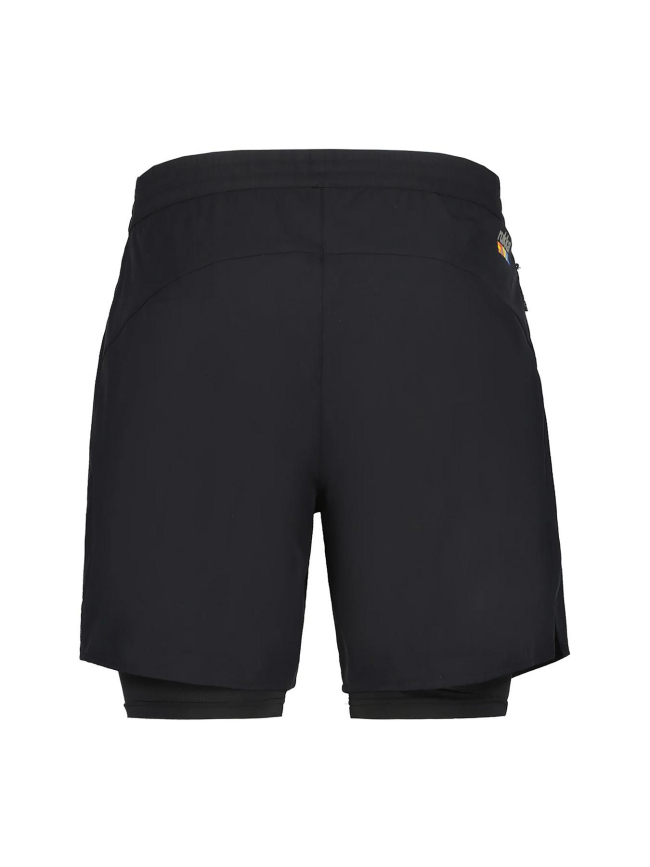 Short de running maaninka 2in1 noir homme - Rukka