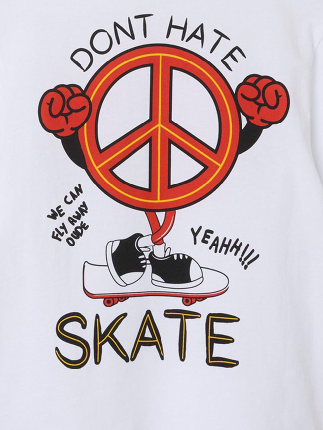 T-shirt nkmnuva peace skate blanc enfant - Name It