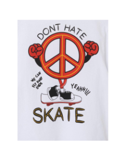 T-shirt nkmnuva peace skate blanc enfant - Name It