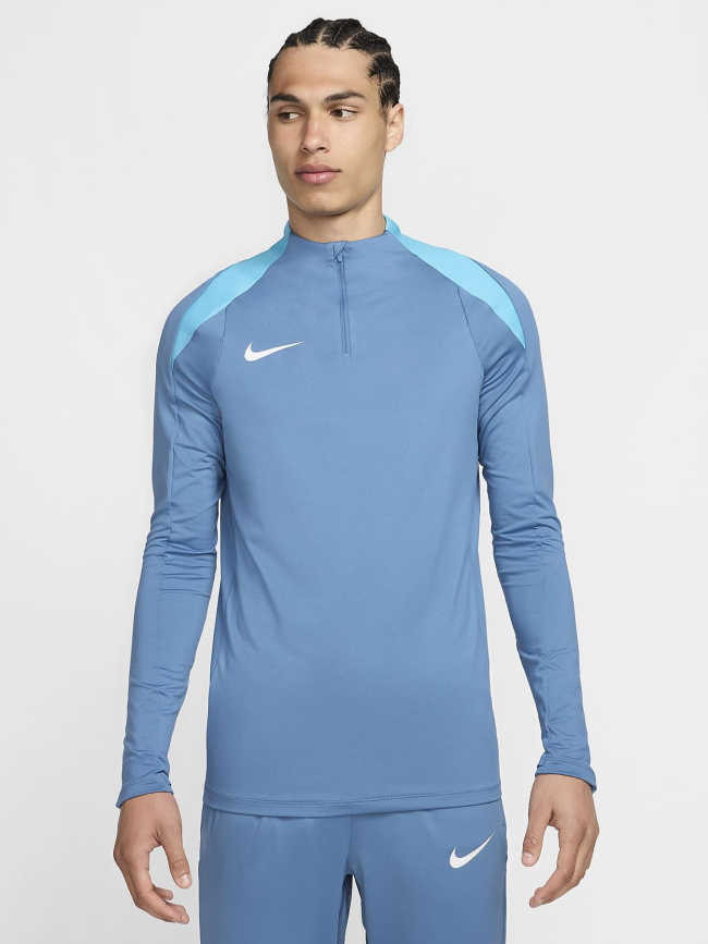 Haut d'entraînement de foot à demi zip bleu homme - Nike