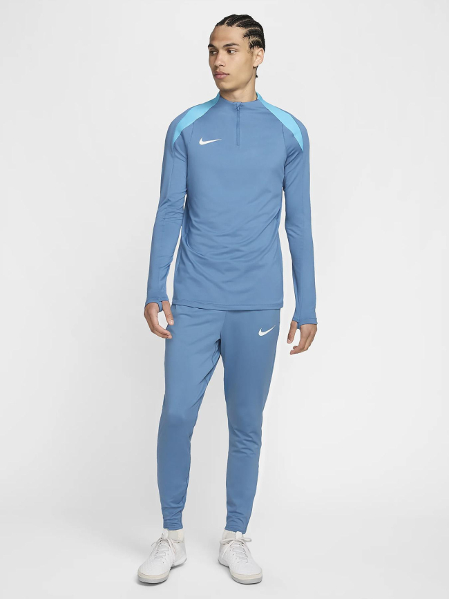 Haut d'entraînement de foot à demi zip bleu homme - Nike