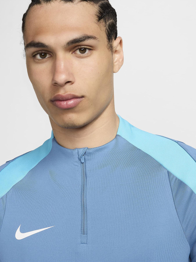 Haut d'entraînement de foot à demi zip bleu homme - Nike