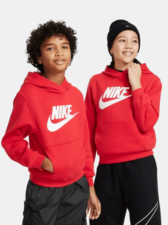 Sweat à capuche nsw club flc rouge enfant - Nike