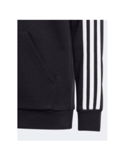 Sweat à capuche fl fz zippé noir enfant - Adidas