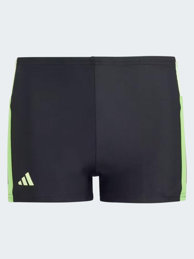 Boxer de natation colorblock 3 stripes noir vert garçon - Adidas