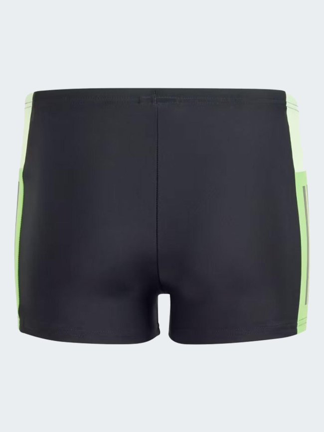 Boxer de natation colorblock 3 stripes noir vert garçon - Adidas