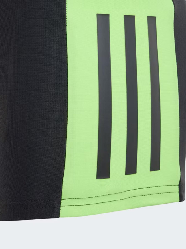 Boxer de natation colorblock 3 stripes noir vert garçon - Adidas