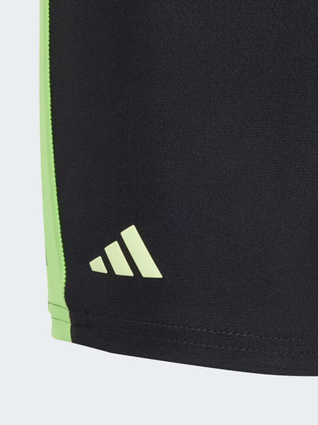 Boxer de natation colorblock 3 stripes noir vert garçon - Adidas