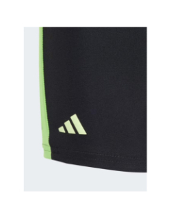 Boxer de natation colorblock 3 stripes noir vert garçon - Adidas