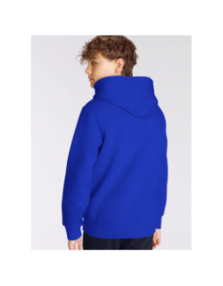 Sweat à capuche logo brodé bleu enfant - Champion