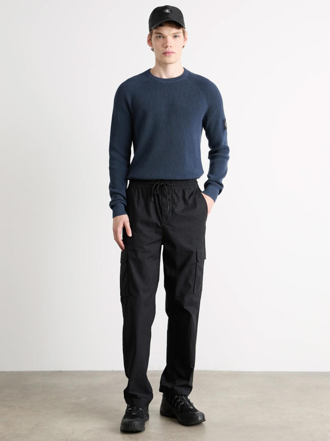 Pull badge easy bleu homme - Calvin Klein Jeans