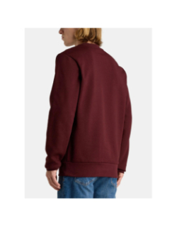 Sweatshirt uni logo bordeaux homme - Lacoste