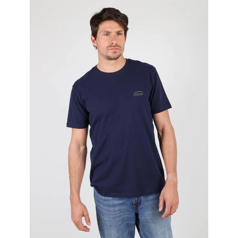 T-shirt imprimé dos tarley bleu marine homme - Oxbow