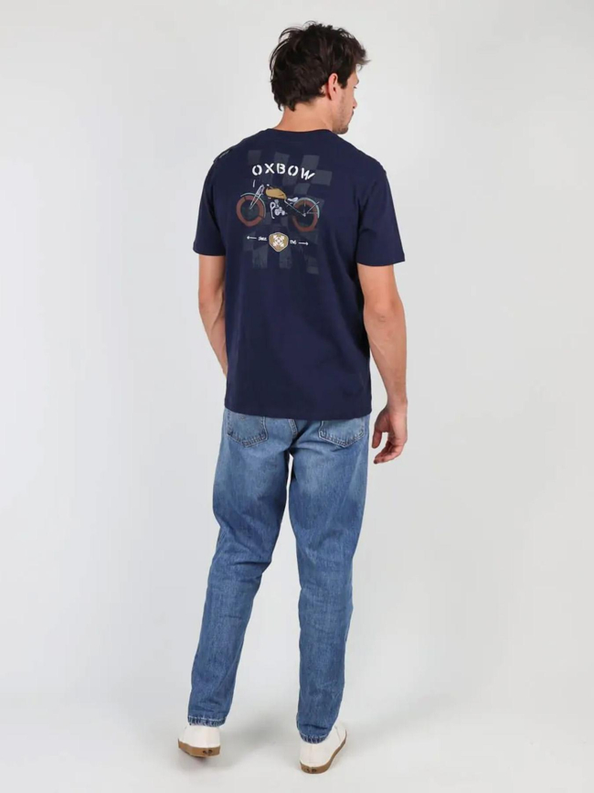 T-shirt imprimé dos tarley bleu marine homme - Oxbow