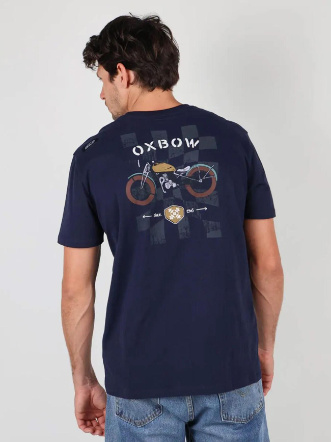 T-shirt imprimé dos tarley bleu marine homme - Oxbow