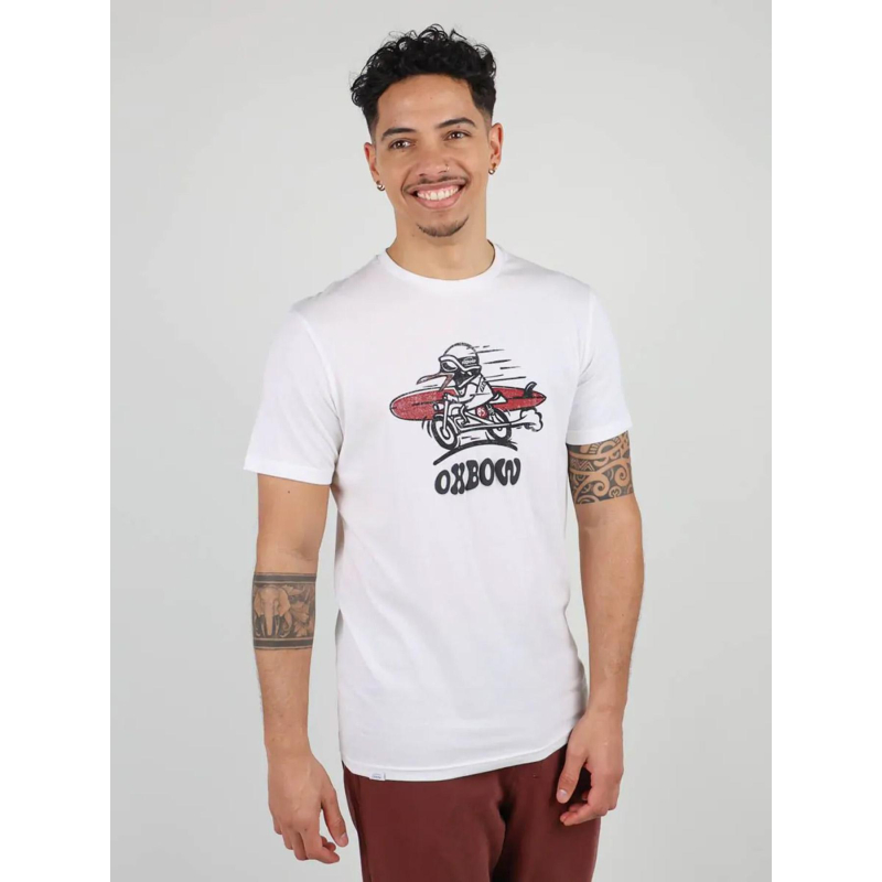 T-shirt manche courte touet blanc homme - Oxbow