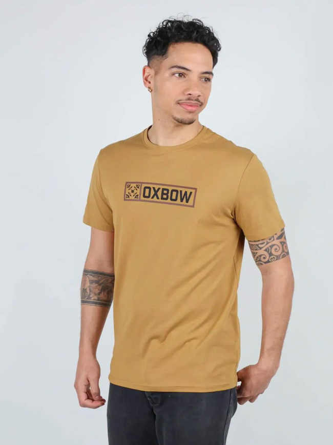 T-shirt graphique tagbo marron homme - Oxbow