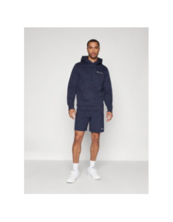 Sweat à capuche hooded logo bleu marine homme - Champion