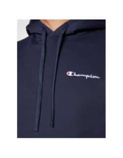 Sweat à capuche hooded logo bleu marine homme - Champion