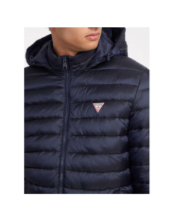 Doudoune puffer bleu marine homme - Guess