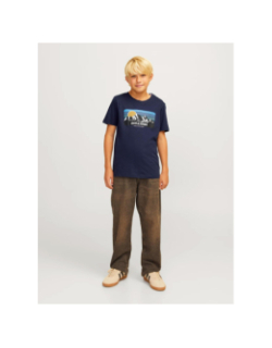 T-shirt jjpeak bleu marine enfant - Jack & Jones