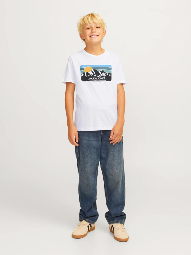 T-shirt jjpeak blanc enfant - Jack & Jones