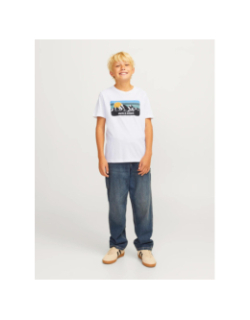 T-shirt jjpeak blanc enfant - Jack & Jones