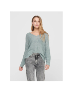 Pull en maille new megan vert d'eau femme - Jacqueline De Yong