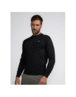 Sweat uni col rond noir homme - Petrol Industries