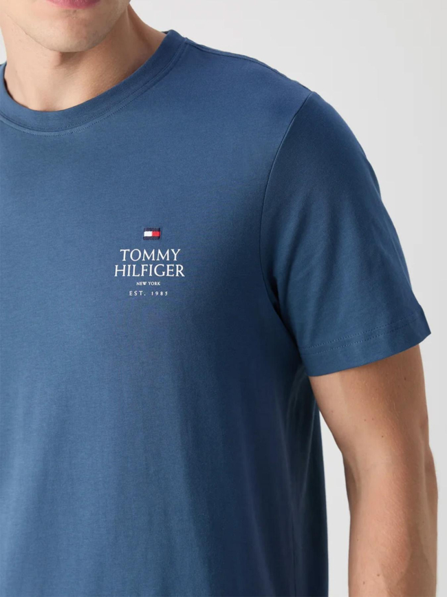 T-shirt regular stack bleu homme - Tommy Hilfiger