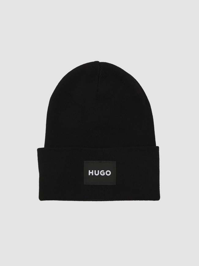 Bonnet uni xevon noir homme - Hugo