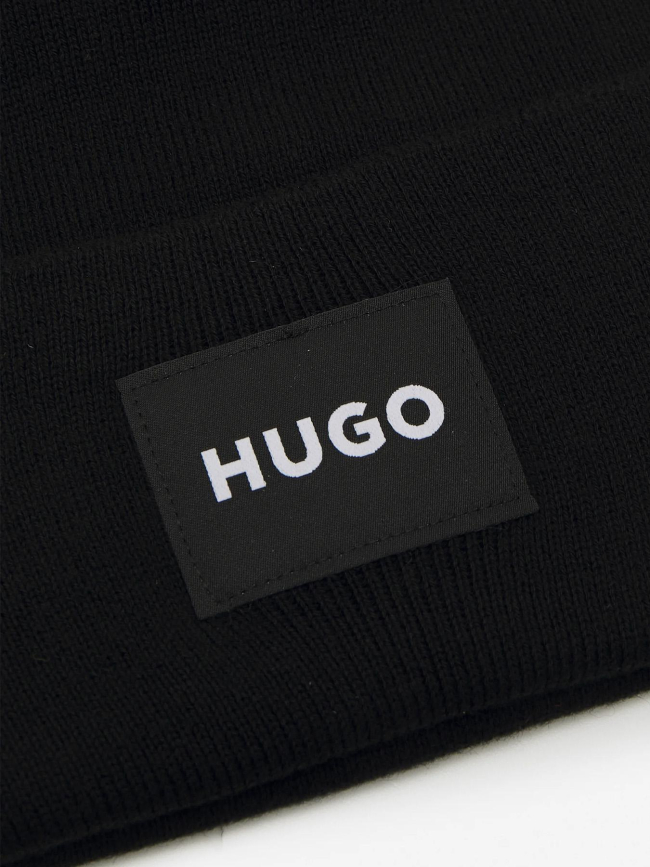 Bonnet uni xevon noir homme - Hugo