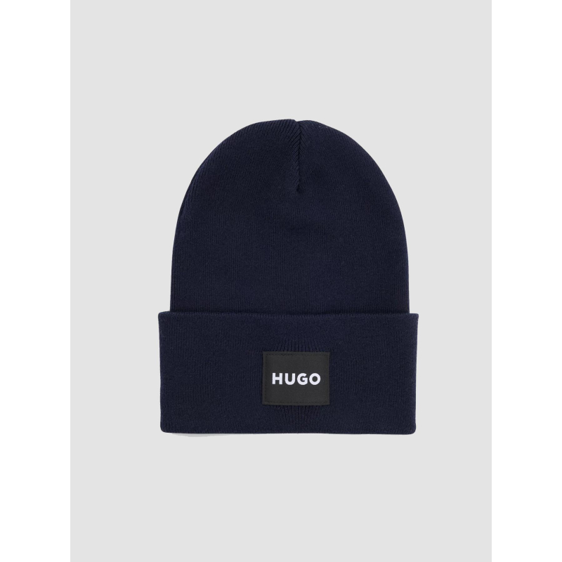 Bonnet xevon uni bleu marine homme - Hugo