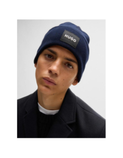 Bonnet xevon uni bleu marine homme - Hugo