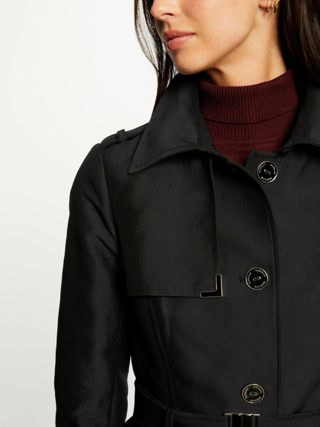 Veste trench ginai noir femme - Morgan