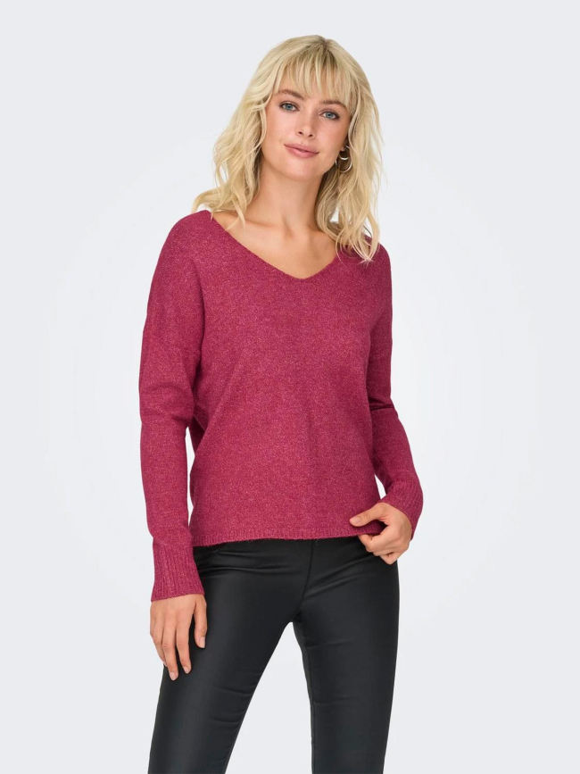 Pull rica life rose femme - Only