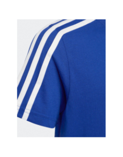 T-shirt 3 bandes bleu enfant - Adidas