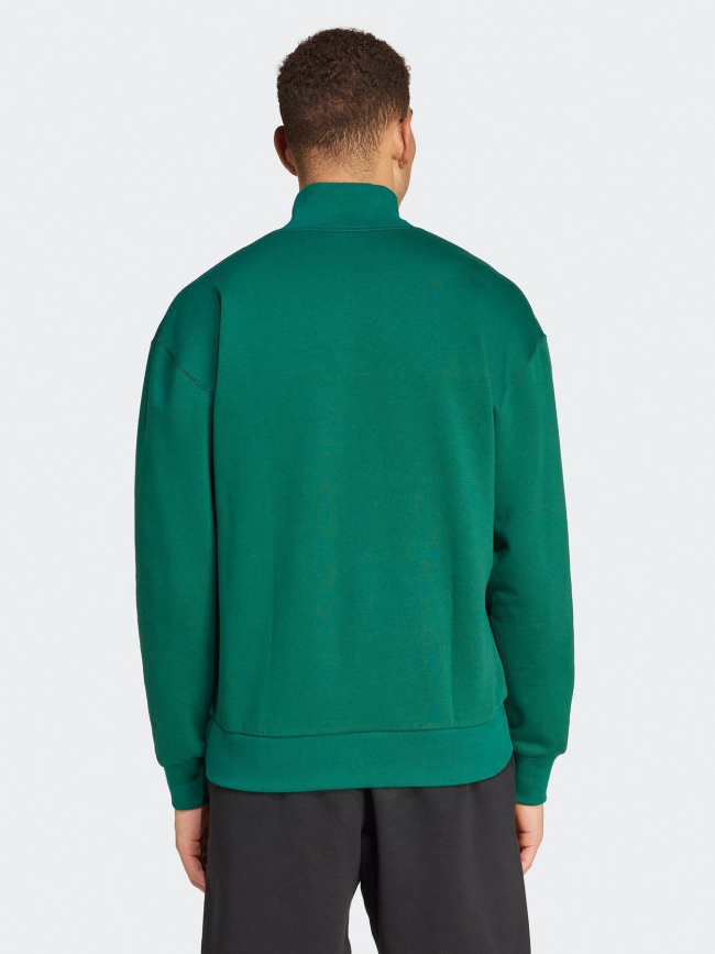 Sweat col zippé all szn vert homme - Adidas