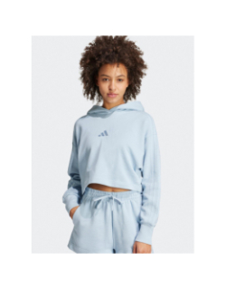 Sweat à capuche crop all szn bleu femme - Adidas