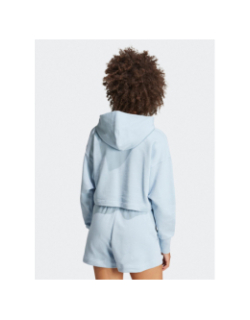 Sweat à capuche crop all szn bleu femme - Adidas